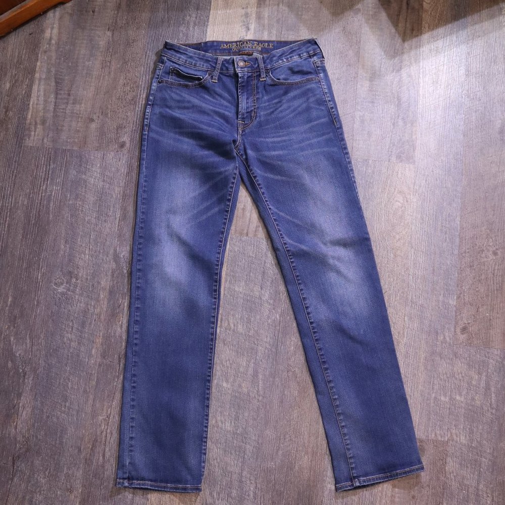 American Eagle Men's Pants, 28x32, Original Straight, Extreme Flex, Blue